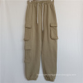 New Design Street Style Women Cargo Pants Solid Loose Fit Pants